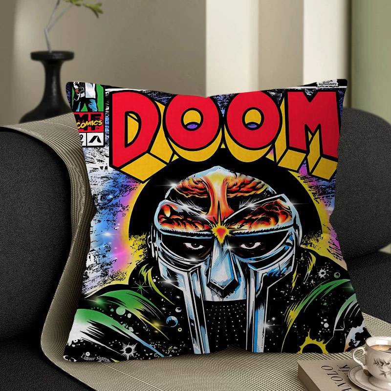 M-MF Doom Kissenbezug Kissenhülle Dekokissenbezug Bedruckter Kissenbezug für Sofa