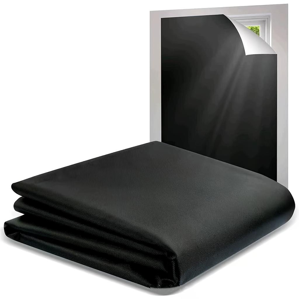 1 Packung 100% Verdunklungsvorhangstoff, thermoisoliert, sichtschutzbietend und vollständig lichtundurchlässig, einfach zu installieren und zu schneiden