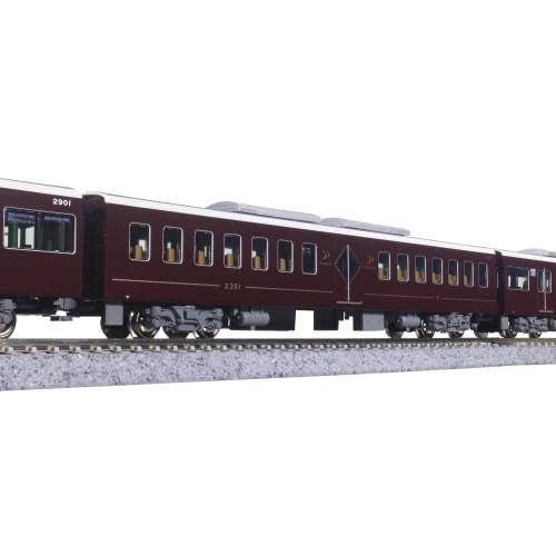 KATO N Gauge Hankyu Railway 2300 Series Kyoto Line Basic Set, 4 Cars, Model Train, 10-2031