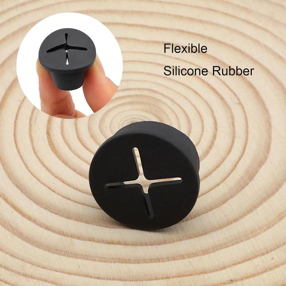2/4/6/8/10/12Pcs Desk Cord Grommet Wire Hole Cover Line Outlet Port Threading Box Cover Cable Passing Box Office Cable Organizer