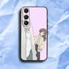 T-Tomoe Kamisama Luxury Black Phone Case For Samsung Galaxy S23 S24 S25 Ultra S22 Plus S21