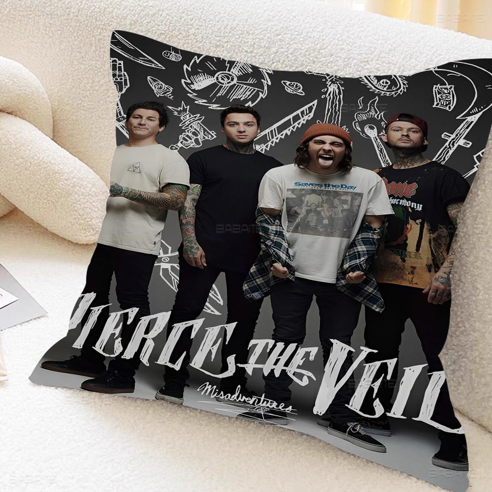 P-pierce The-Veil Band Pillow Anime Pillow Sofa Bed Head Pillow Cover Cushion Cover 45x45 Cm Fashion