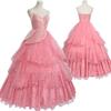 Wicked Glinda Dress for Adults Pink Glinda Cosplay Costume Dress Halloween Dance Party Show for Women Role-Playing Party Outfit