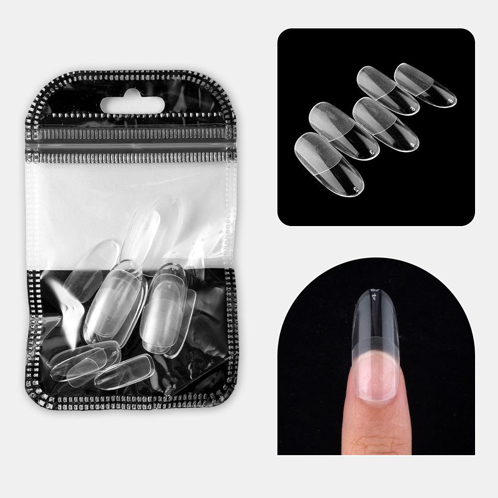 Nail Art Tablets Ultra-Thin And Seamless Half-Stickers, Full Stickers, Matte Square Long Water Droplets, Almonds, No-Carving And Grinding Fake Nail
