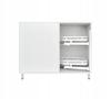 Corner Cargo Kidney Basket Right 400 Silent White For Corner Cabinet