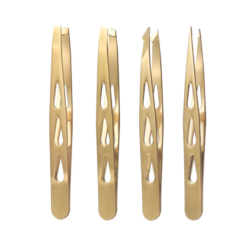 4pcs Eyebrow Tweezers Set - Professional Precision for Brow Shaping, Beard Plucking Amp; False Lash Application,Eyebrow Tool Set