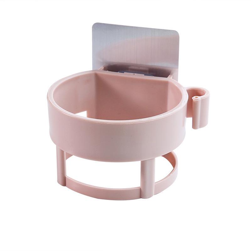 1PCS Hair Dryer Holder Wall Mounted Punch-Free Blow Dryer Rack Rotating Suction Cup Hair Dryer Storage Bracket Home