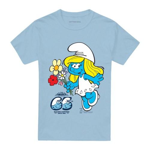The Smurfs Unisex Adult Smurfette Anniversary T-Shirt