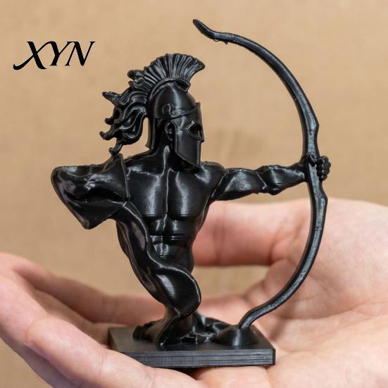 Office Desk Warrior Ornament Figurine, 3D Printed Medieval Soldiers Statue, Collectible Figurine Craft for Home Living Room Decor Low-key Stylish Art