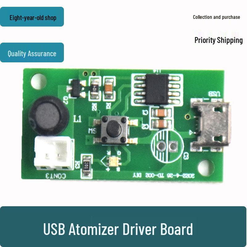 DIY 5V USB Humidifier Kit: Mini Circuit Board, Spray Module, Sensor, Power Supply