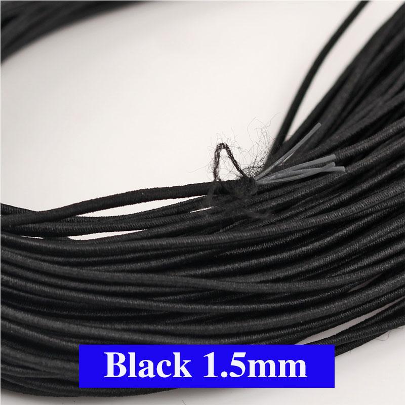 1.5mm Strong Elastic Rope Colorful High-Quality Elastic Band Rubber Cord for DIY Sewing Jewelry Crafts Making Accessorie