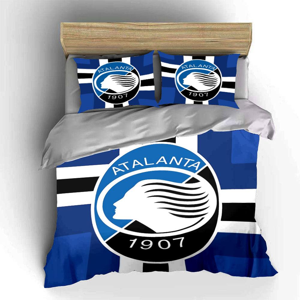 Set Biancheria da Letto Blu Atalanta 1907 Set Copripiumino Copripiumino Federe (1 * Copripiumino 2 * Federe, senza piumino)