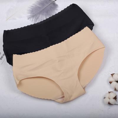 Dámské spodní prádlo Sexy nízký pas Falešné zatlačení na zadek Dámské kalhotky Bezešvé vycpávky Dámské spodky pro každodenní nošení