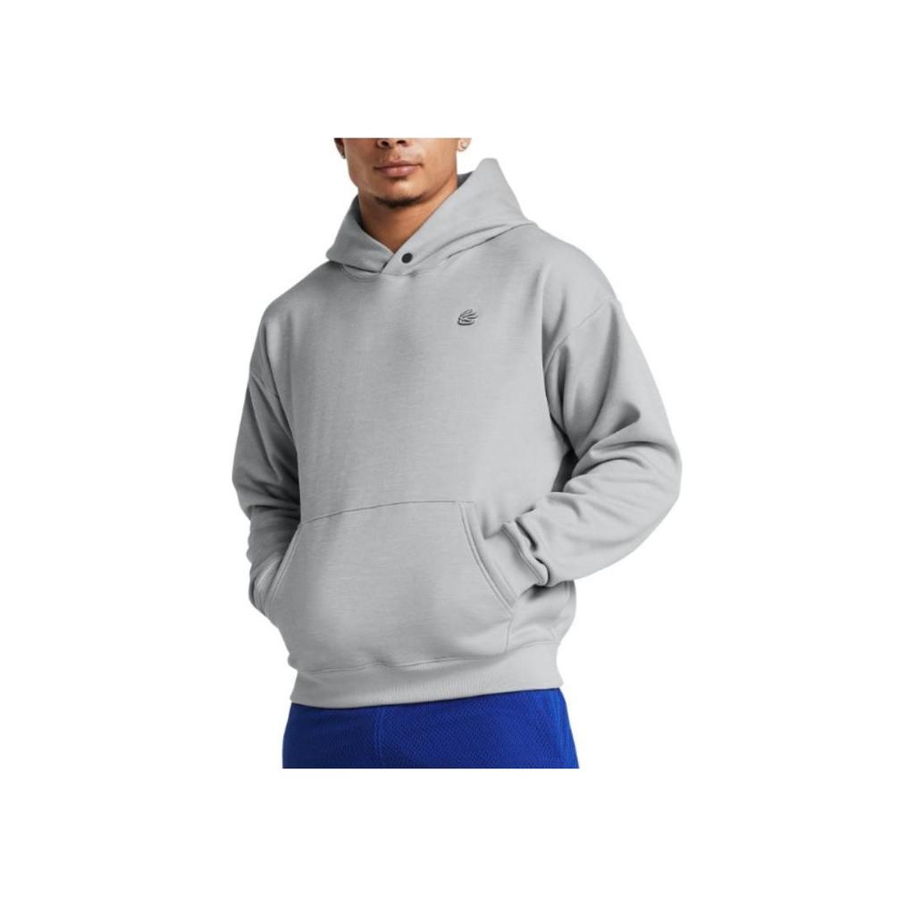 Under Armour Curry Greater Solid Color Basketball Hoodie Men Hoodies Gray 1380325-011