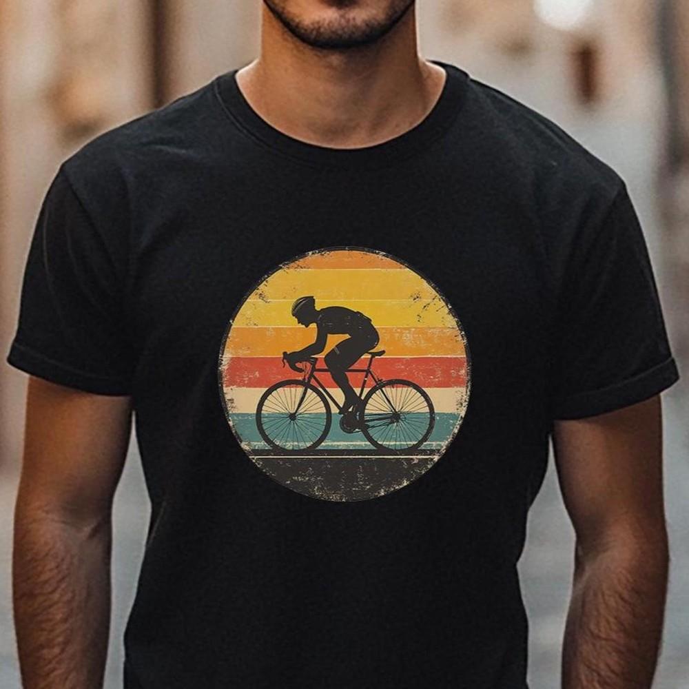 26 Road bike retro T-shirt, cyclist shirt, vintage cycling shirt, gift cyclist, Unisex T-Shirt L