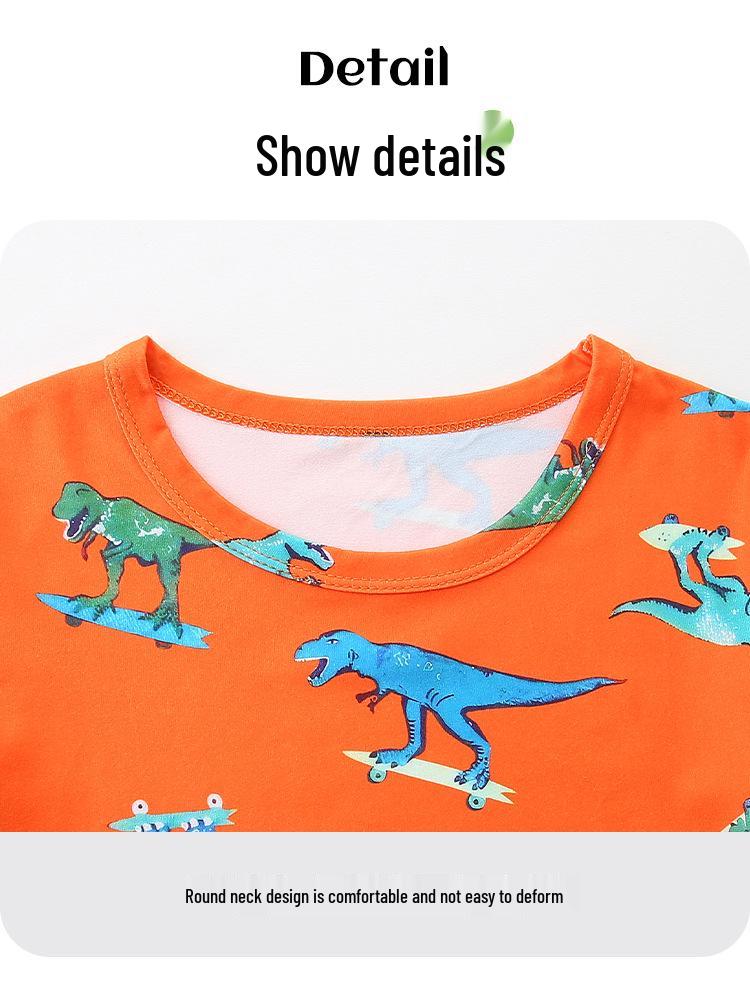 European & American Children's Casual Summer 2-Piece Home Wear Set: Fashion Shorts for Boys