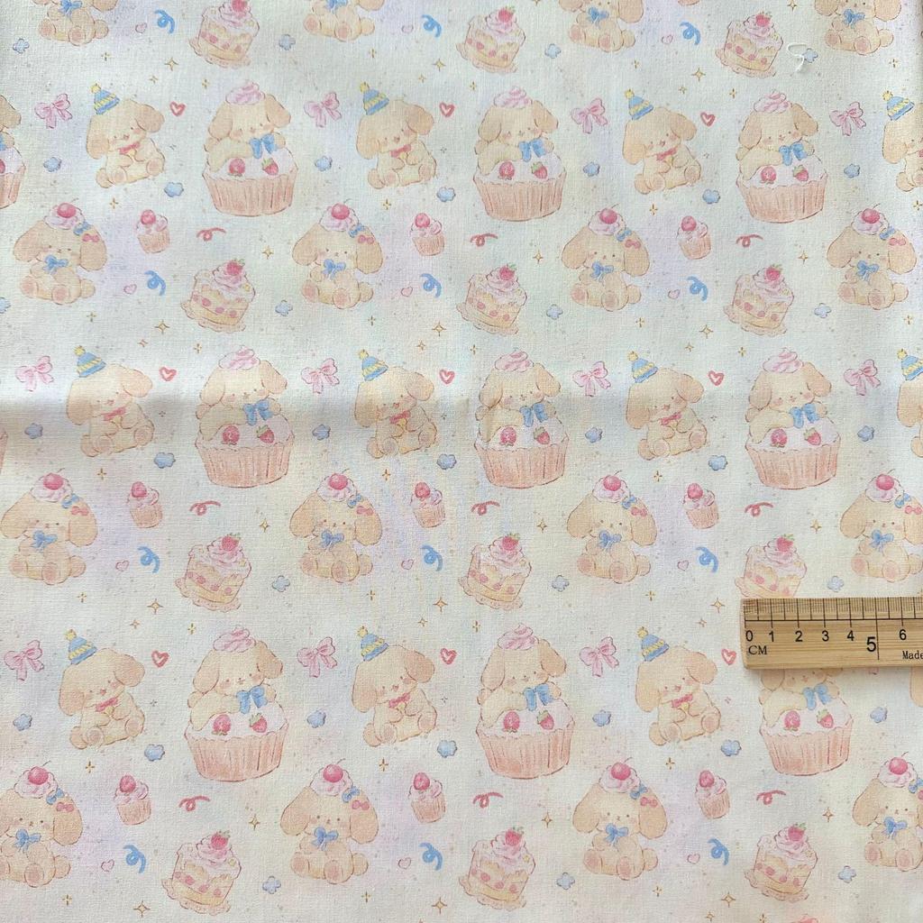 100% Cotton Digital Print Fabric: Cartoon, Animal, Butterfly & Floral Designs for Women's, Children's, Family & Home Wear DIY.