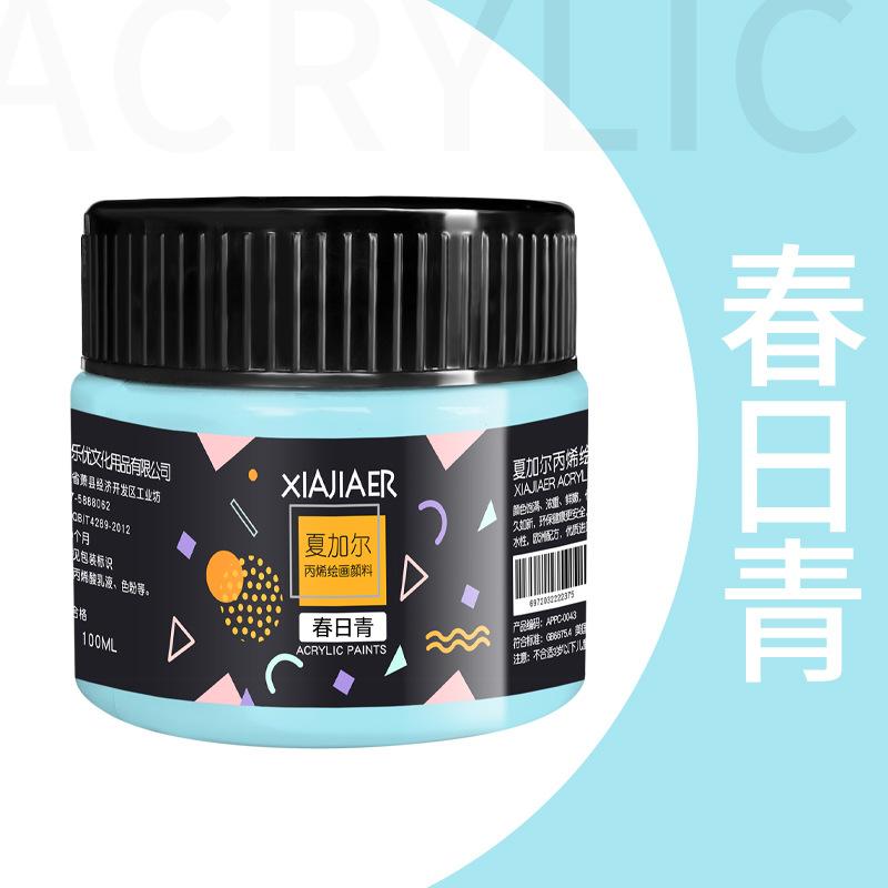 1pcs Art Acrylic Pigment 100ml 38 Colors In Jar,Doodle,DIY,Can Be Used For Wall,Stone,Textile Painting Art Supplies