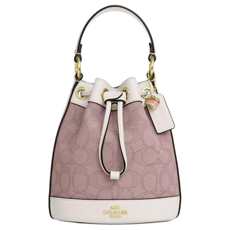 

COACH handbag Chinese Valentine s Day Exclusive Dempsey 15 Metal Hardware Detachable Shoulder Strap Internal Multi-Function Pocket Fabric and Cow золотий