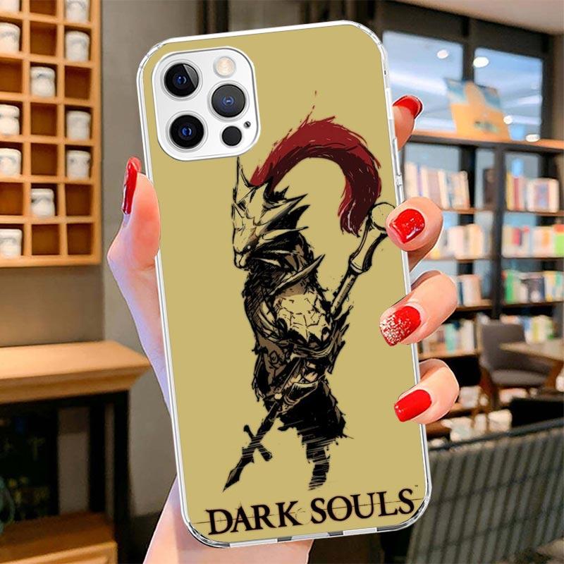 Dark Souls Game Cover Phone Case For iPhone 16 17 Air 15 14 Pro Max 16E Phone Case 13 Mini 12 11 7 SE 8 Print Pattern Fit Cases