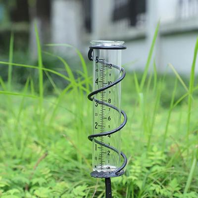 Glas Regenmesser Spiral Regen Wasserzähler Messwerkzeug Garten Wasser Bodenmesser Drop Shipping Großhandel