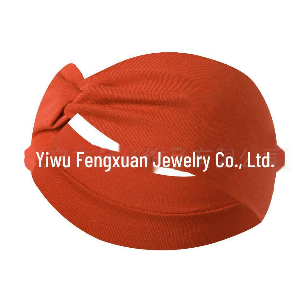 "Non-Slip Elastic Yoga Headband - Wide, Candy Colors, Sweat-Absorbent for Running & Exercise"