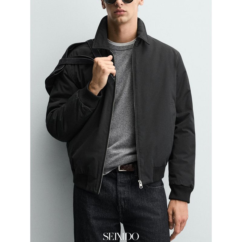 Cabinet 549! Autumn and Winter Men's Loose-Fitting Lapel Padded Jacket 3918500 800 Cotton Coat 3918/500