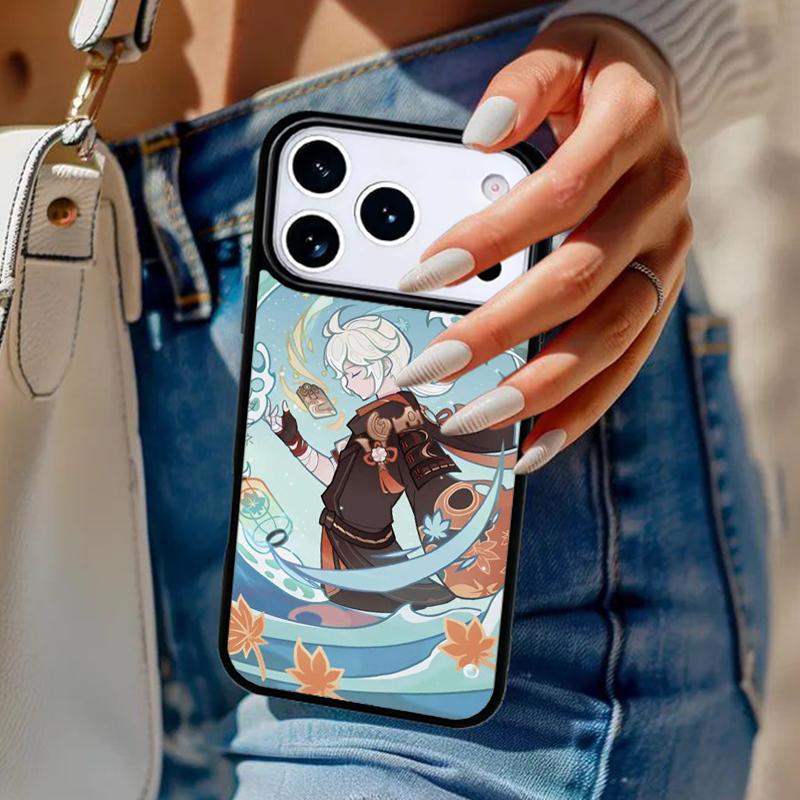 Genshin Impact Kaedehara Kazuha soft Phone Case For iPhone 17 Air 14 15 13 12 Max Cover For Apple 16 16e 11 Pro Max Plus Coque