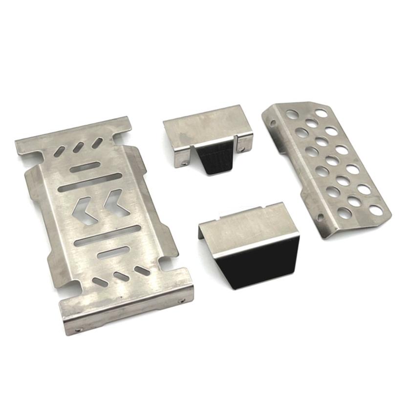 Metal Stainless Steel Chassis Armor Guard Protection Protector Skid Plate for YIKONG YK4106 YK4107 1/10 RC Car Upgrade Parts
