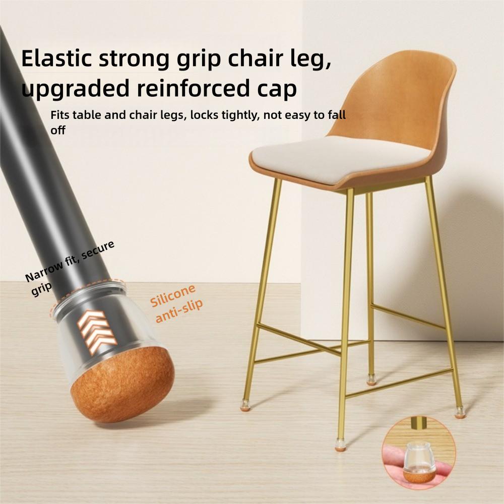 8PCS Anti-Scratch Leg Pad Thickened Floor Anti-Scratch Cover Silent Chair Pad  Chair Protection
