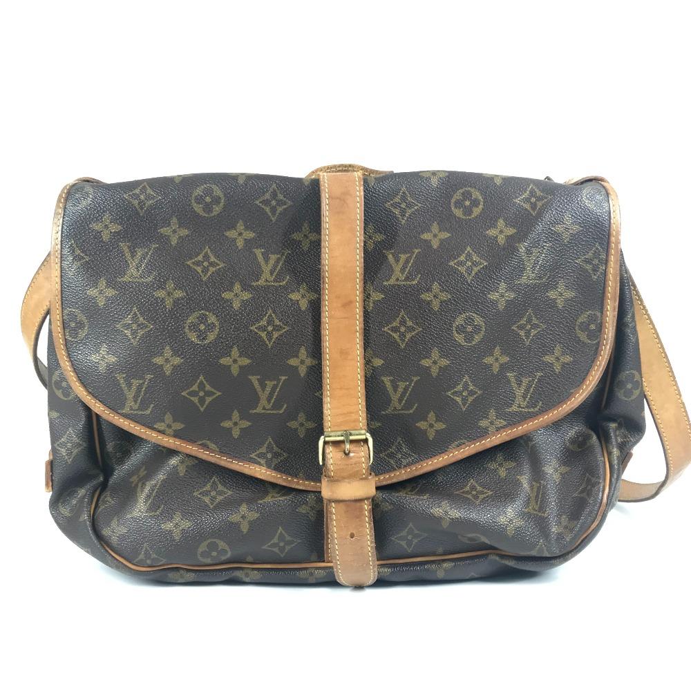 Louis Vuitton M40662 Monogramm SaumurGM Crossbody Klapp-Umhängetasche