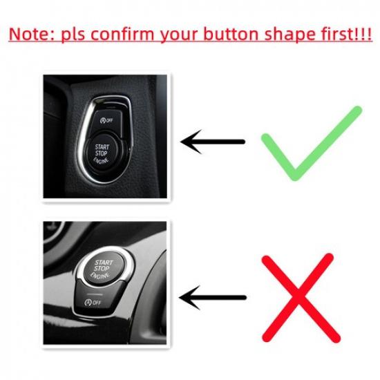 Durable ABS Car Front Start A Off Button Fix Trim For BMW 3 Series F30 2013-2018