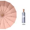16 Bone Weather and Rain Umbrella Hand Open Folding Sunscreen Umbrella Three Fold Sun Umbrella