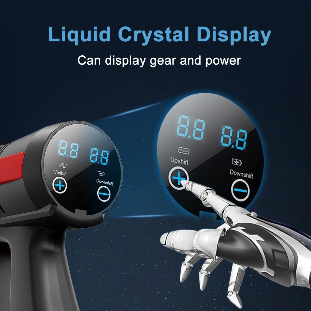 EAFC Brushless Motor Portable High Pressure Washer, 10-speed Digital Panel Touch Screen Adjustment, 20000mAh Large Capacity Battery