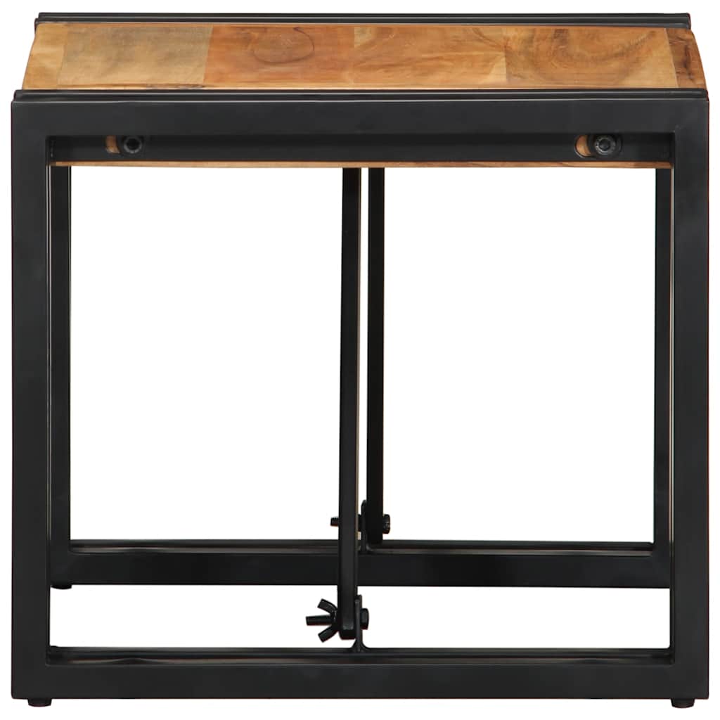 Coffee Table 40 X 40 X 35 Cm Solid Acacia Wood