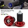 Motorcycle Handle Bar Ends Grips Moto CNC Metal Handlebar Counterweight Plug Slider Motor Bike Grips Dirt Bike Accessories