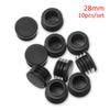 10pc Black Plastic Steel Square Pipe Plug Furniture Accessory Leg Plug Anti Slip Feet Protector Pad Plastic Square Tube Cap Plug