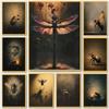 Dark Academia Kunst Insekten Poster Vintage Druck Für Wohnzimmer Gotische Heimdekoration Skurriles Tier Leinwandbild Wandkunst