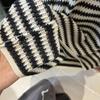 Vintage Striped Hollow-Out Long Sleeve Knitwear for Women - 2025 Autumn Loose Lazy Style Trendy Top