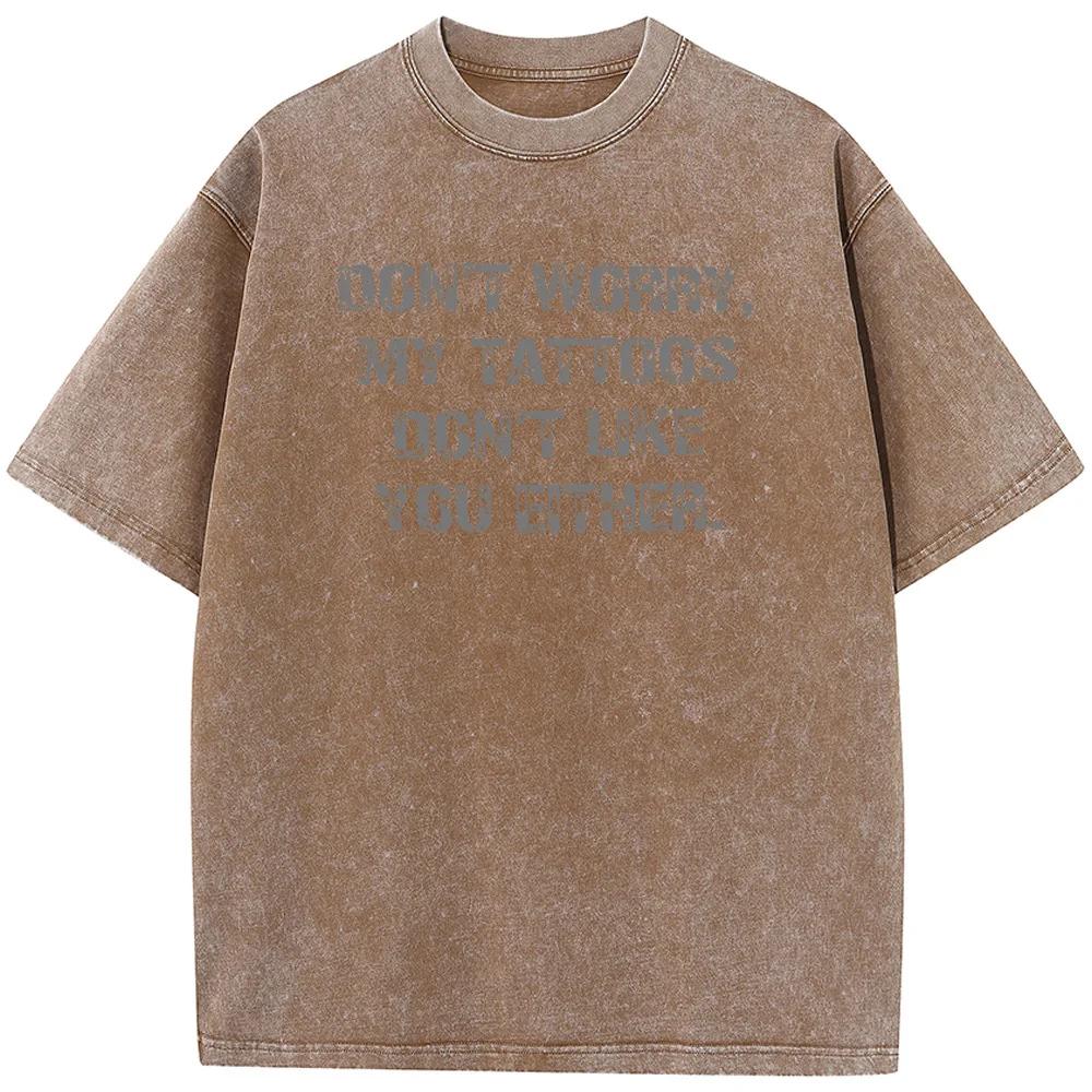 Grams Of High-Quality Washed Old Tshirt Hip Hop Streetwear Men Washed T-shirts 90s Vintage Unisex Washed Old T-shirt