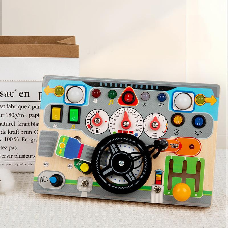 Montessori Electronics Busy Steering Wheel Early Education Learning Busy Toy Recorder Kindergarten Early Education Toy