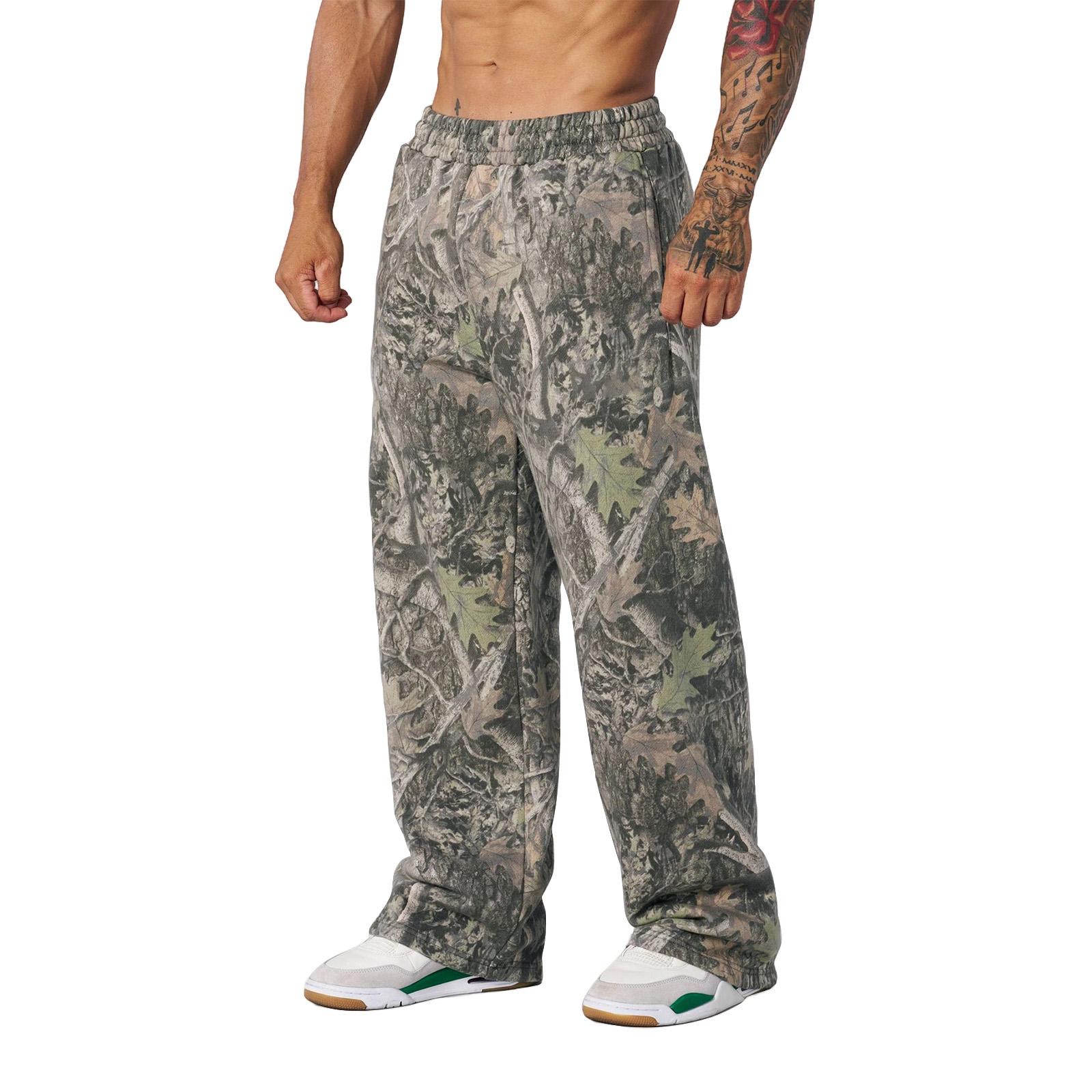 

Men s Camouflage Loose Wide Leg Sweatpants Men s Casual Fashion Sweatpants L