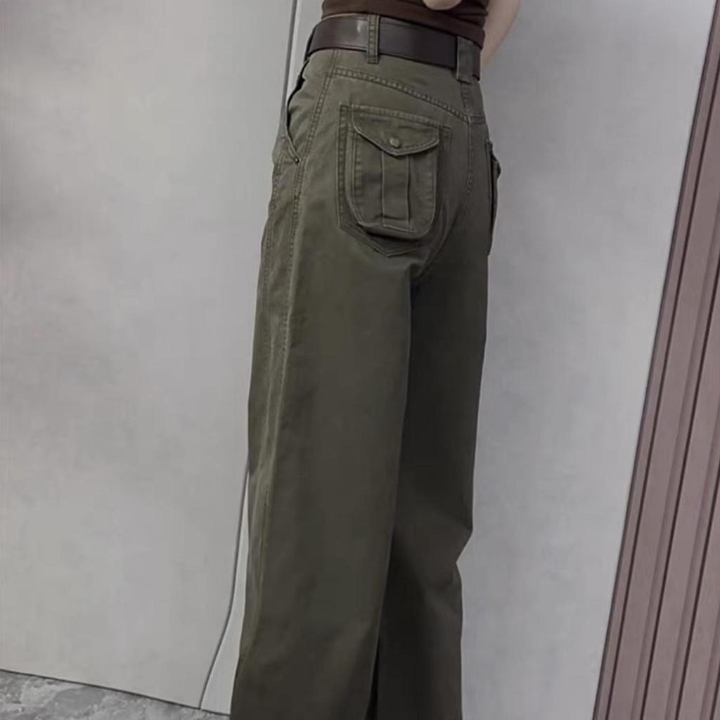Women's High-Waist Loose Cargo Pants - Autumn/Winter 2025 Fashion
