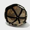 Retro Schirmlose Mütze Schwarze Katzenohren Aufgeschlagene Melon Docker Cap Verstellbare Retro Totenkopfmütze Unisex