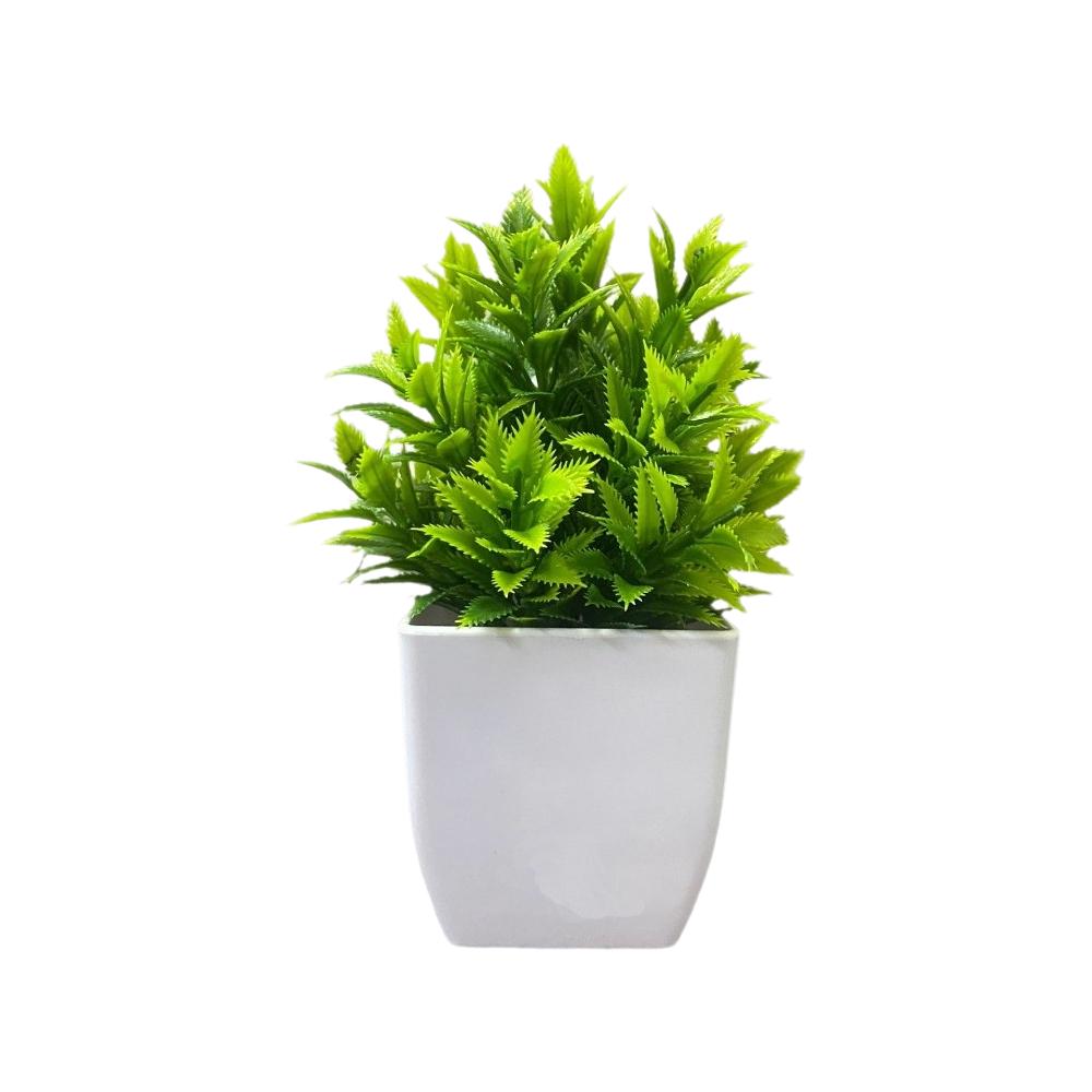 Maintenance Free Artificial Potted Plant with Flower Pot Decorative Fake Plant Home Decoration 1
