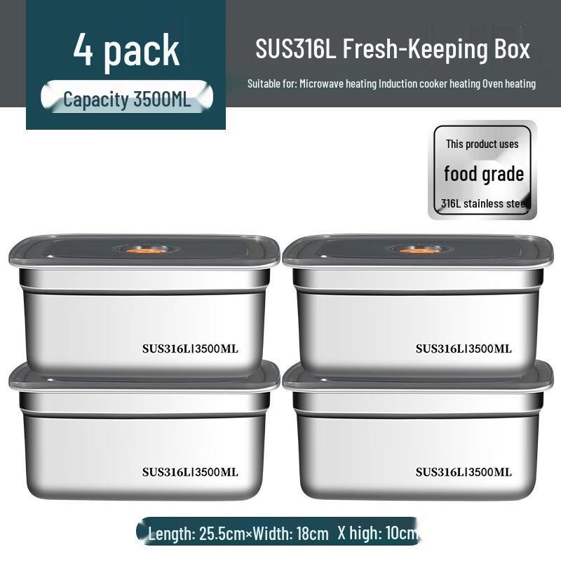 316 Stainless Steel Food Storage Container