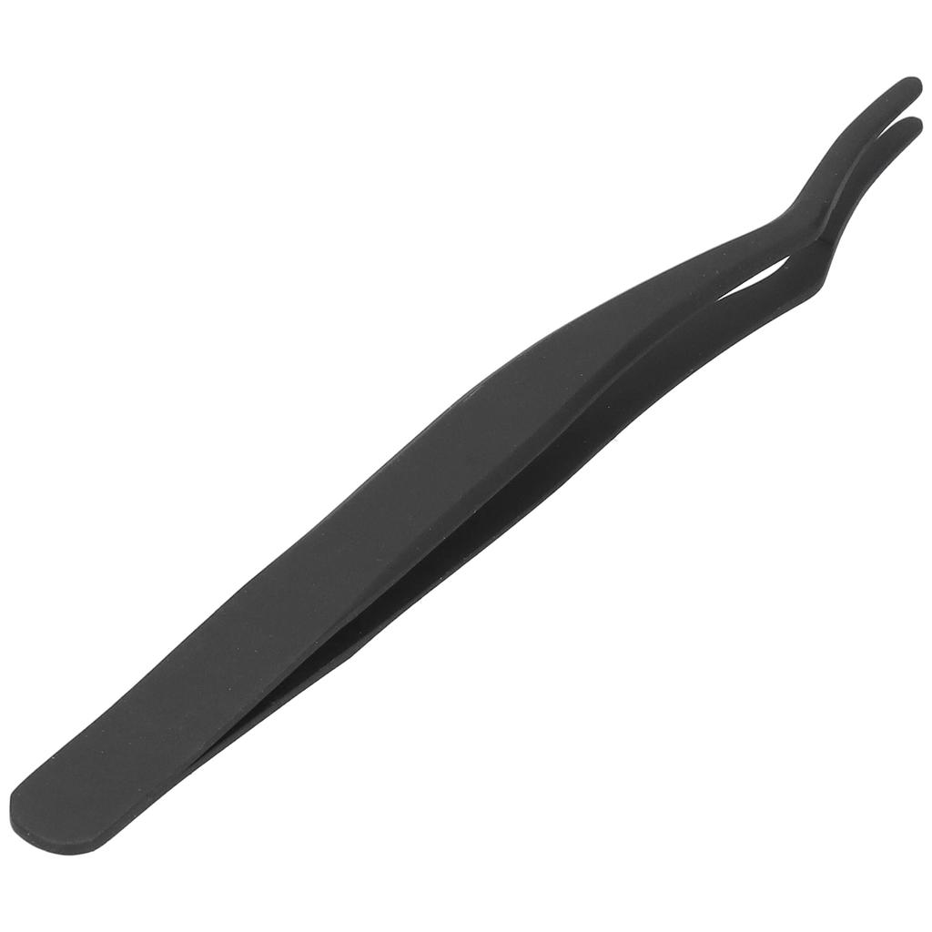 Eyelashes Tweezer False Lash Application Curved Stainless Steel Eyelash Extension Auxiliary Clip