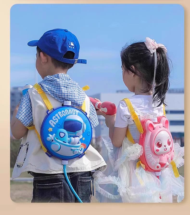 2025 New Kids' Water Gun Backpack: Pump-Action Toy for Boys & Girls - Perfect for Summer Water Play & Fights!
