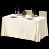 Leicht-Luxus Perlmutt-Weiß Rechteckiger Tischdecke