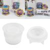 DIY Epoxy Carousel Mold Candle Cup Jar Storage Box Molds Silicone Resin Bottle Mold for DIY Craft Jewelry Storage